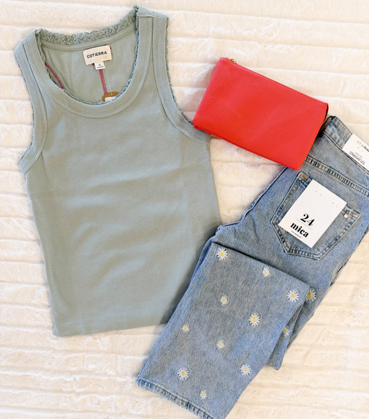 The Riverlight Basic Tank, Silver Sage