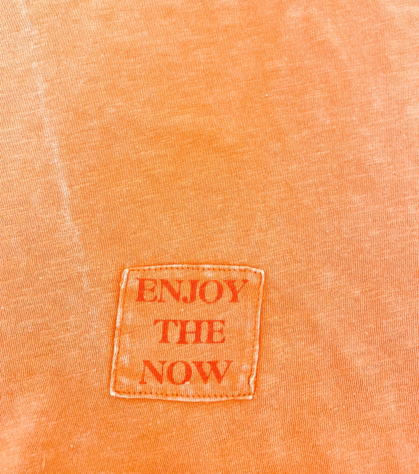 Not So Basic Tee, Sunset Orange (Enjoy the Now)