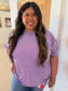Acid Wash Tee, Lavender