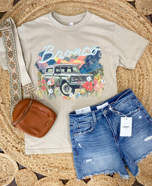 Floral Bronco Graphic Tee