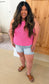 Risen High Rise Side Slit Shorts, Light