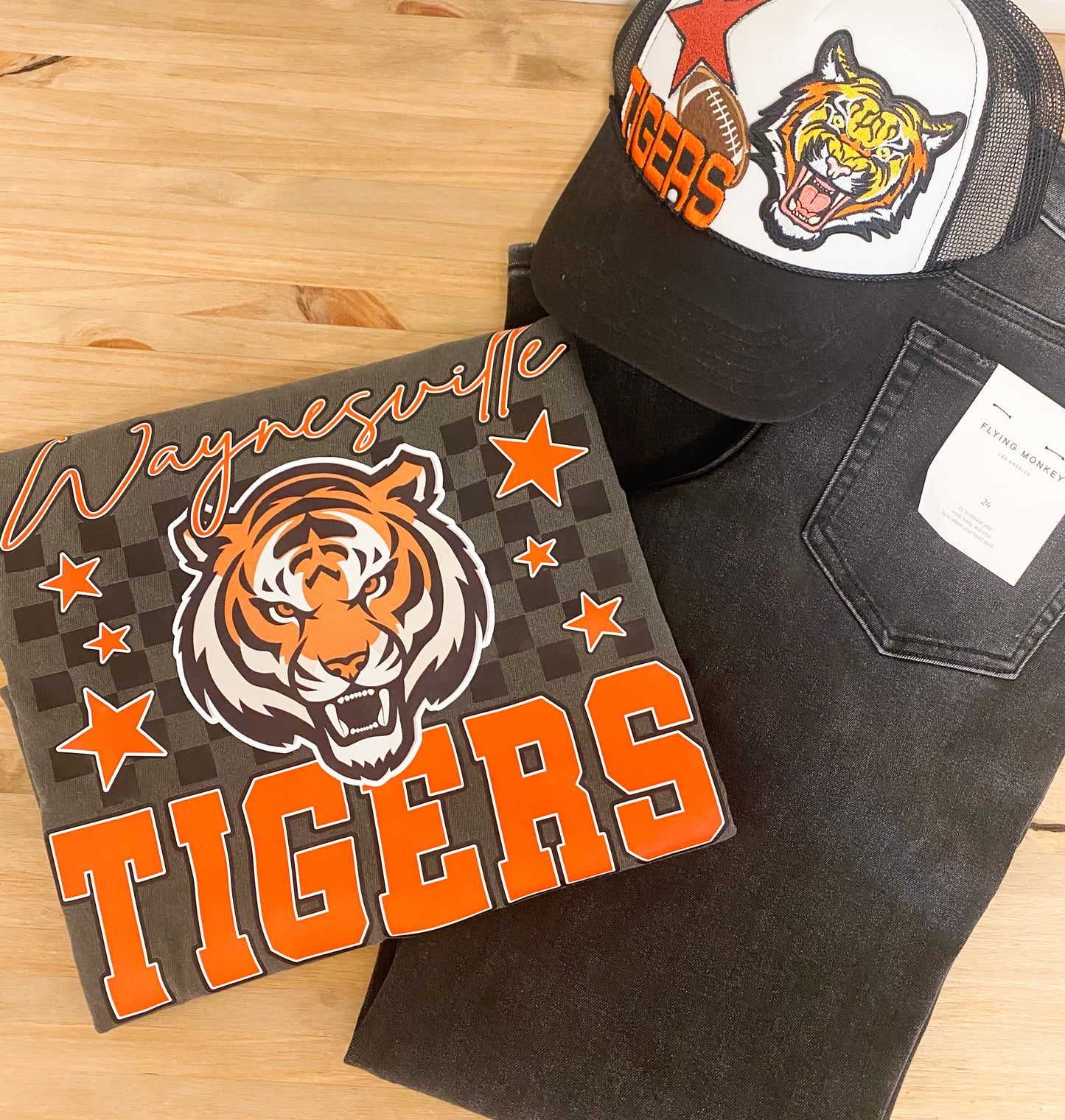 Waynesville Tigers Check Tee