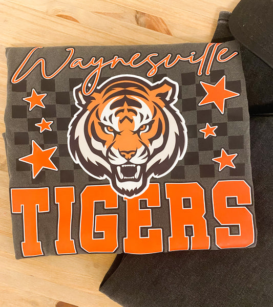 Waynesville Tigers Check Tee