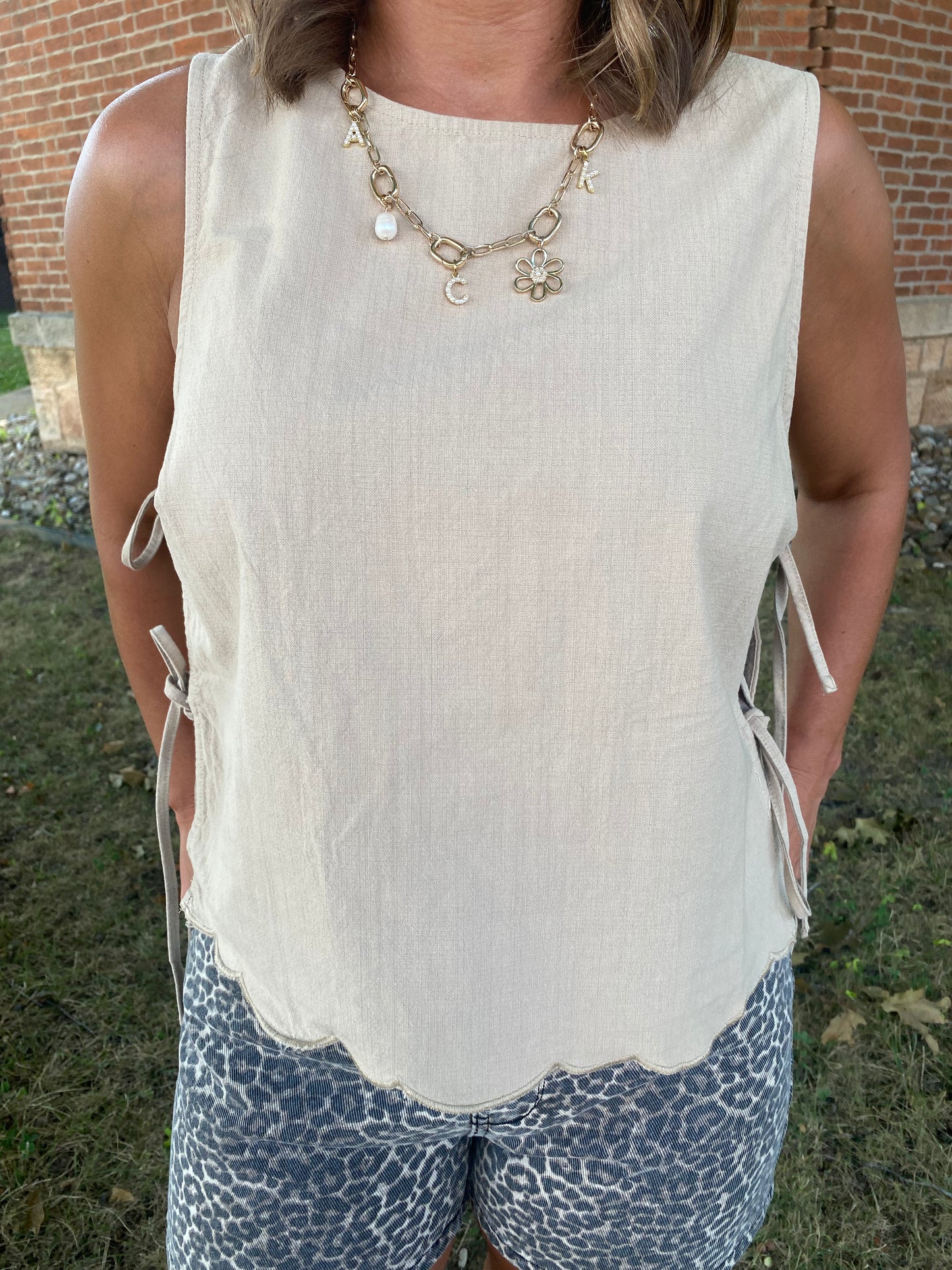 The Willow Side Tie Tank