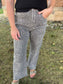 Leopard Denim Pants