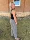 Leopard Denim Pants