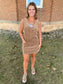 Corduroy Overall Dress, Taupe