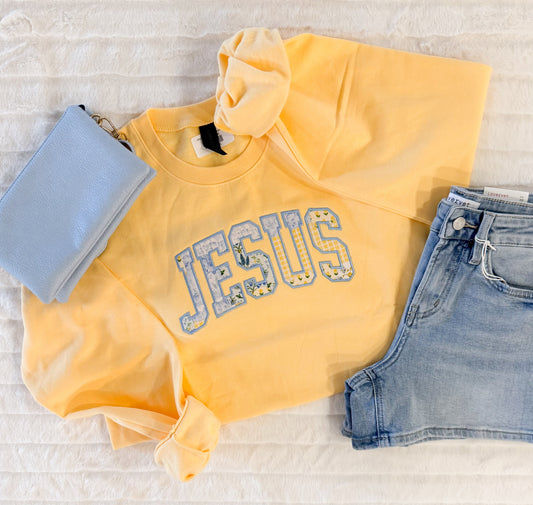 Jesus Patchwork Sweatshirt