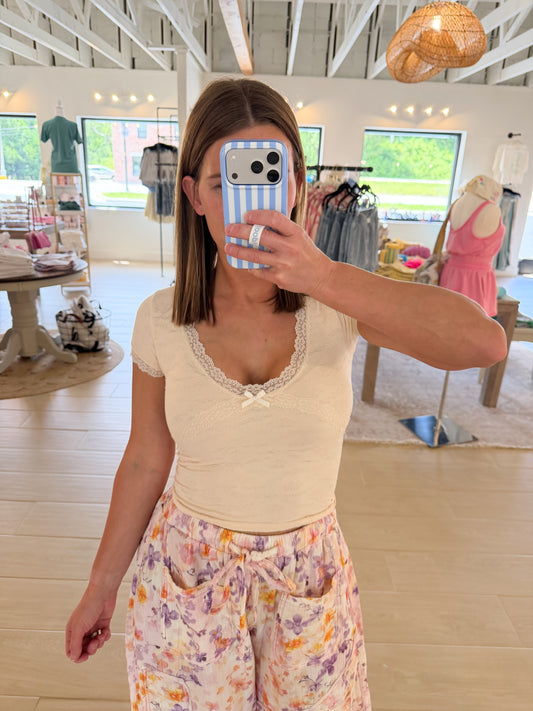 Buttercream Bow Top