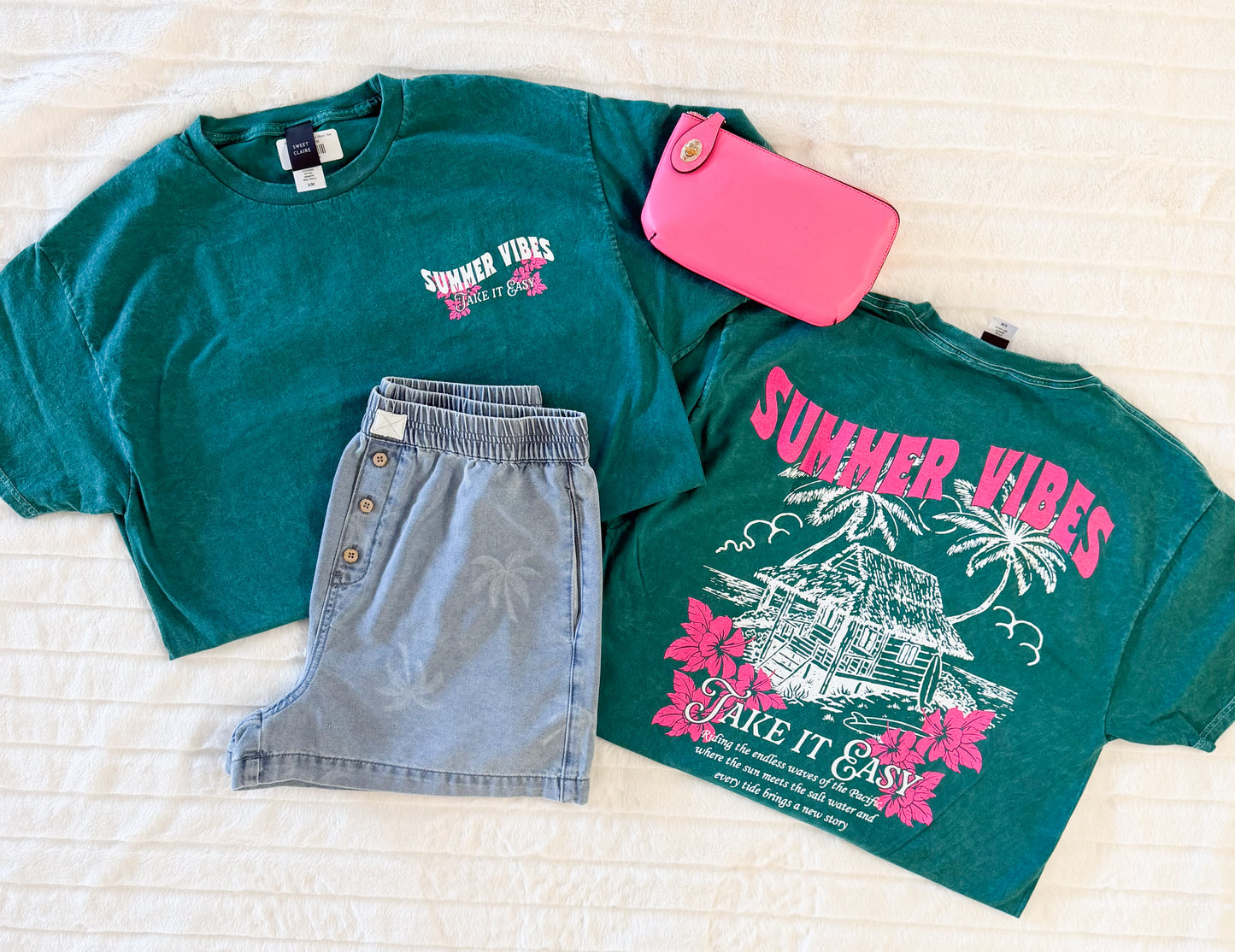 Summer Vibes Mineral Wash Tee