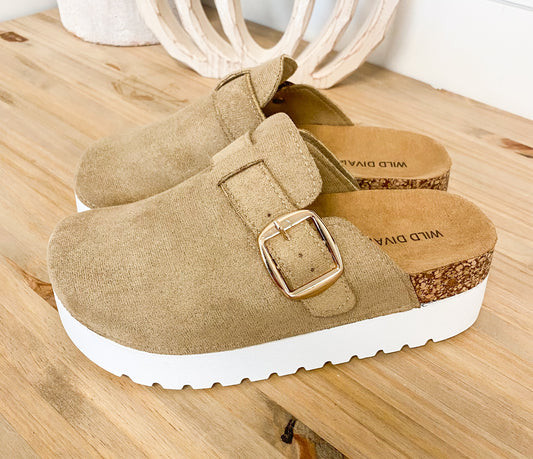 Morning Stroll Clogs, Taupe