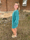 Washed Tunic Dress, Teal