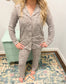 Leopard Print Long Sleeve Pajama Set