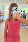 Mineral Wash Halter Tank, Strawberry