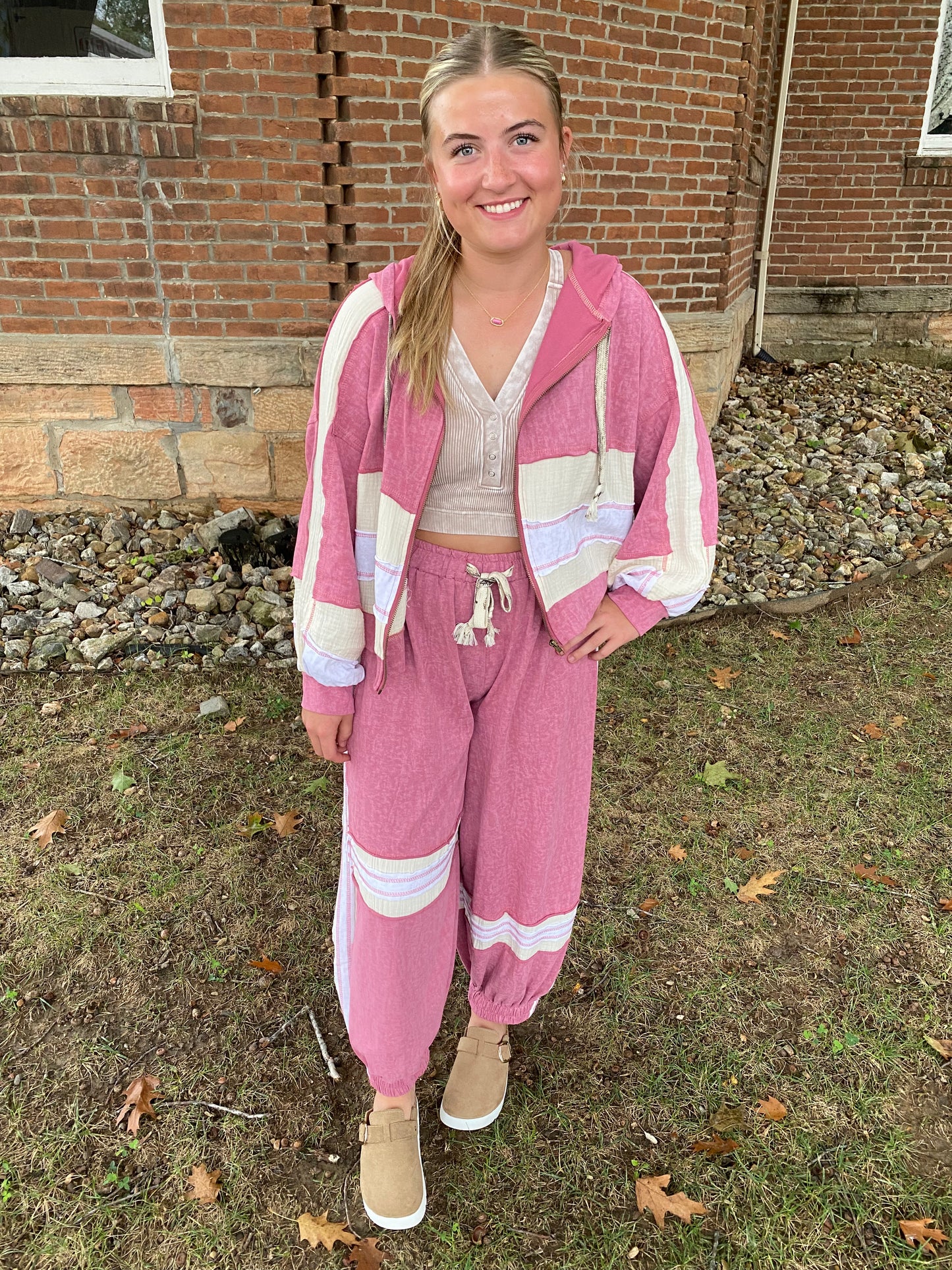 Vintage Rose Zip Up