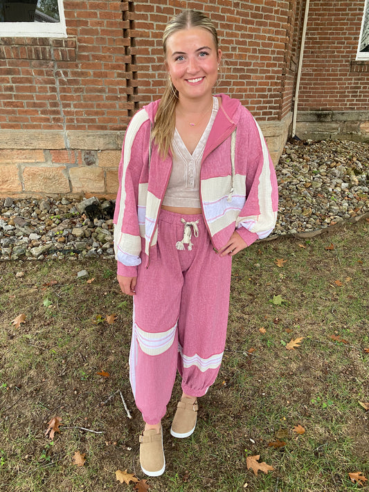 Vintage Rose Zip Up