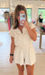 Off Duty Romper, White Pearl
