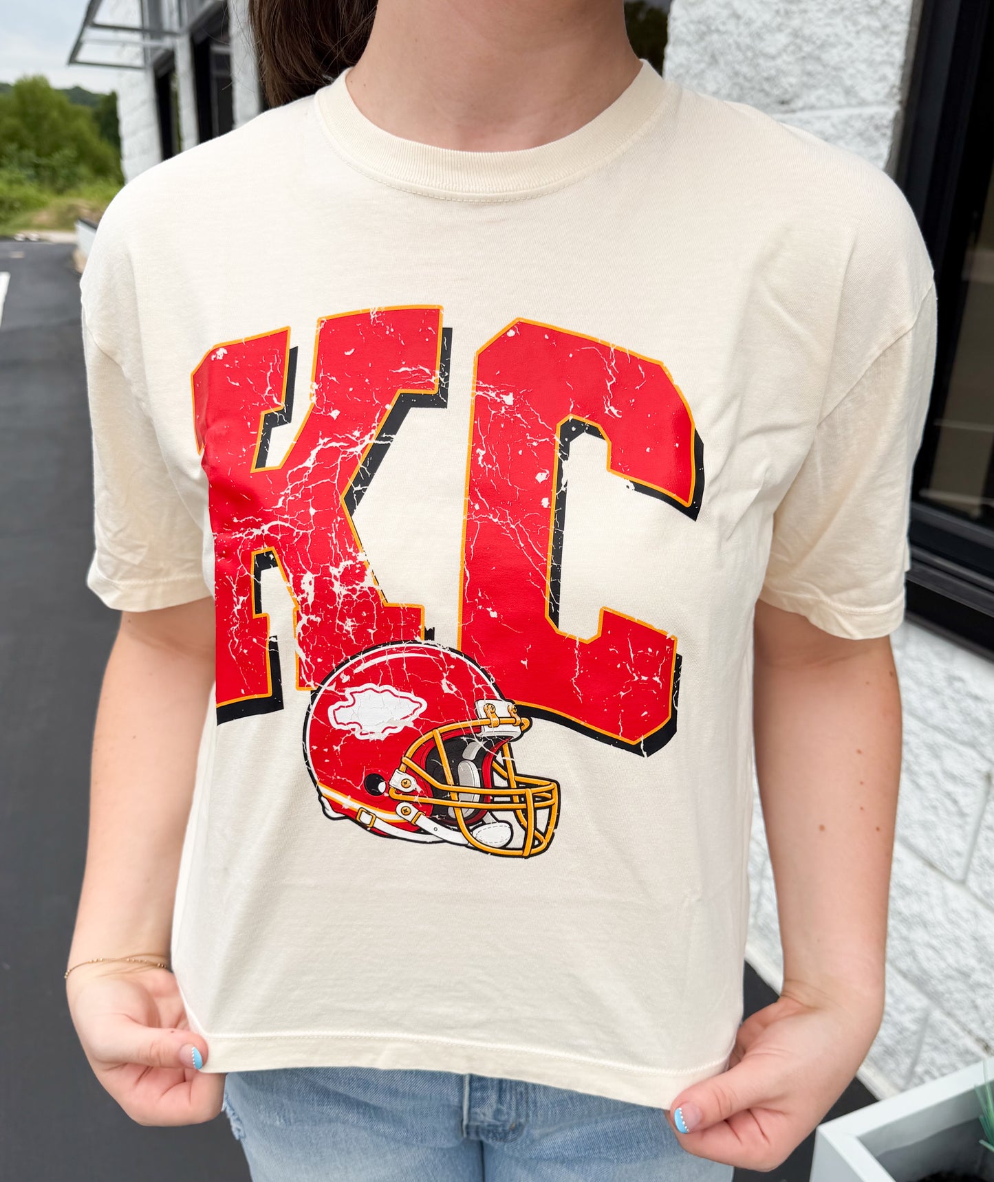 KC Chiefs Crop Tee