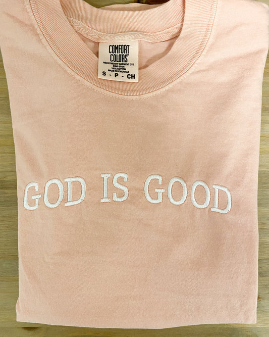 God Is Good Tee, Peachy