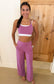 Venice Flow High-Waist Pant, Mulberry