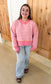 Contrast Stripe Sweater, Pink