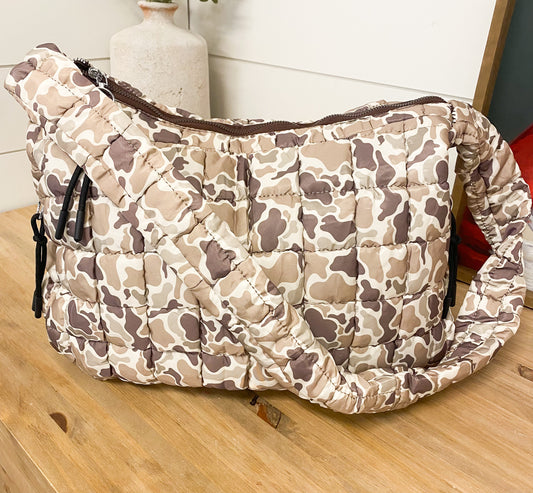 Duck Camo Quilted Bag