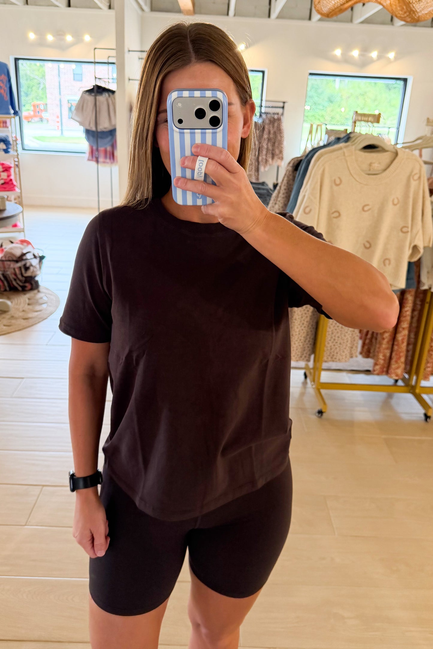 Classic Boxy Fit Tee, Coffee Bean