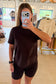 Classic Boxy Fit Tee, Coffee Bean