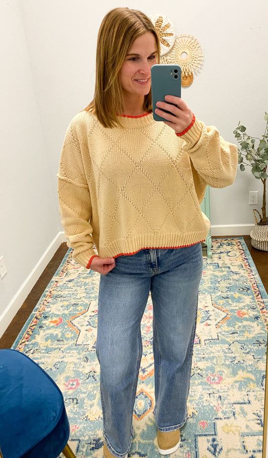 Diamond Knit Sweater