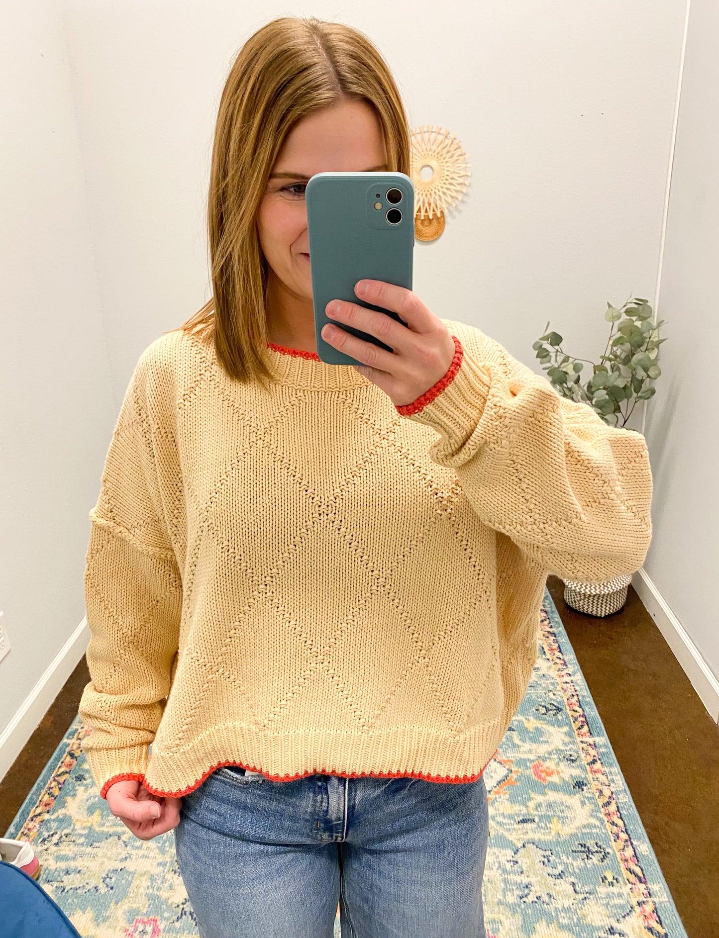 Diamond Knit Sweater