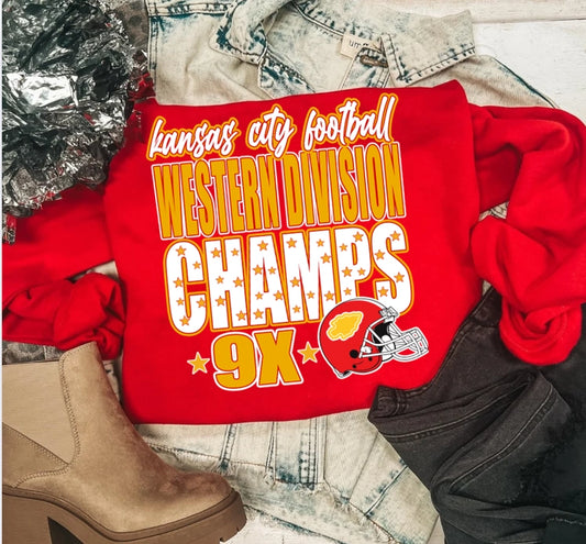 Kansas City Football Western Champs Sweatshirt