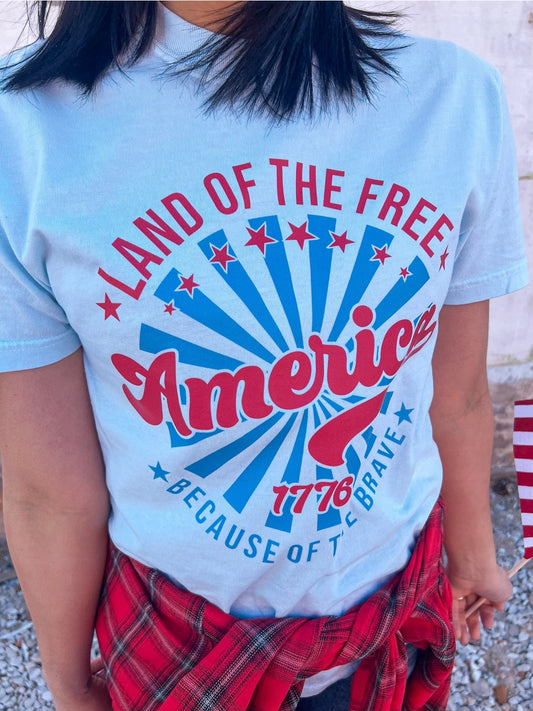 Land of the Free America Tee