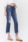 Lovervet Mid Rise Crop Kick Flare Jeans