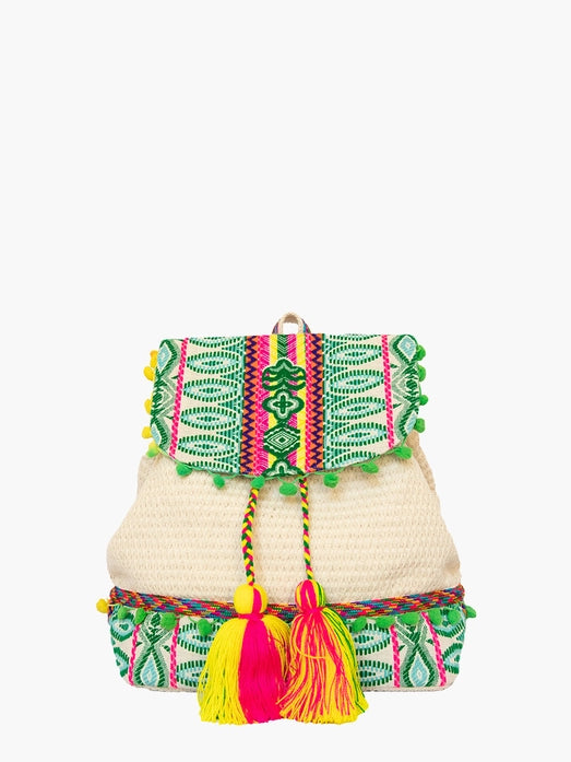 Magdelena Aztec Cotton Backpack