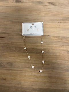 Multi-Clover Necklace and Earrings