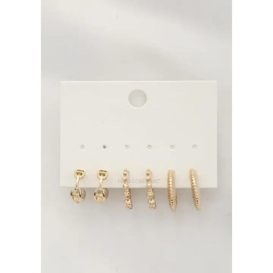 Open Hoop Assorted Earring Set