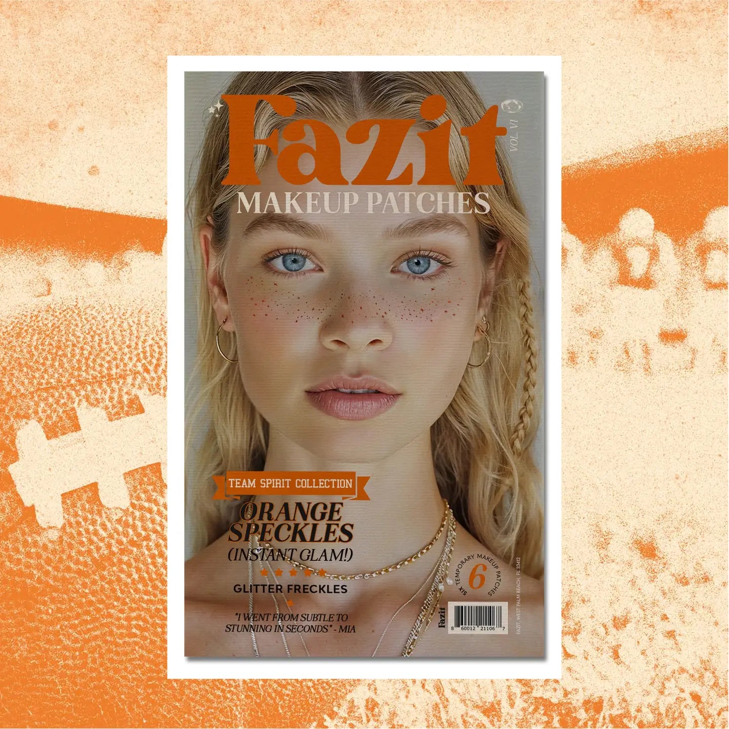 Fazit Orange Spirit Speckles Makeup Patches