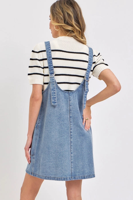 Overall Denim Dress