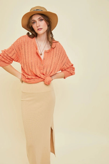 Plus-Perfect Chic Sweater, Coral