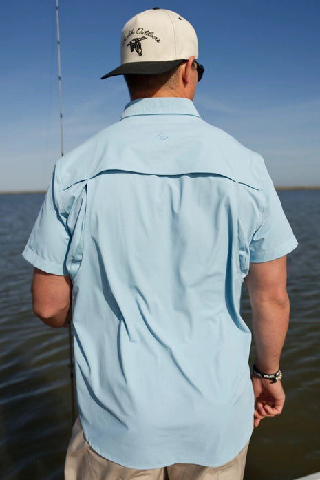 Performance Fishing Shirt, Dusty Blue