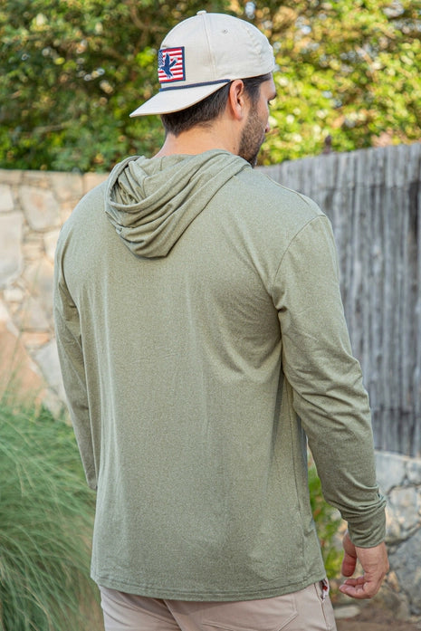 Performance Hoodie, Heather Sage