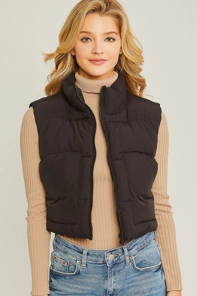 Puffer Vest, Black