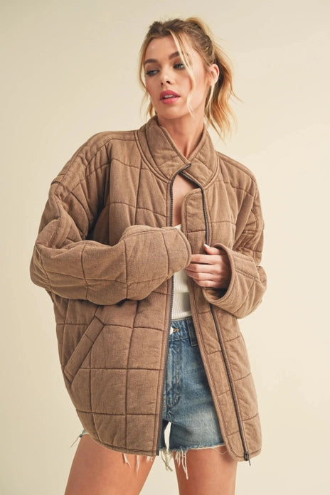 Quilted Dixie Jacket, Brown