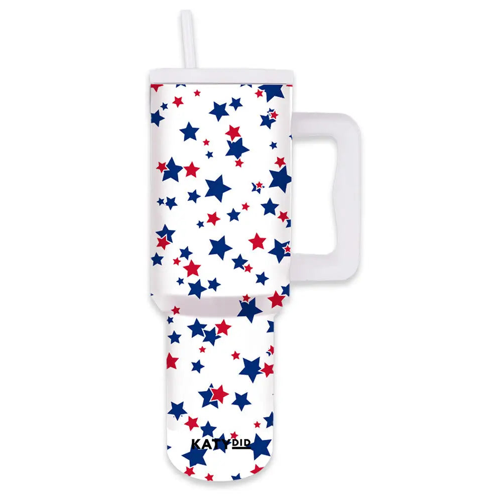 Red White & Blue Star Tumbler