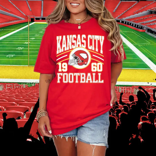 Retro Kansas City Football 1960 Helmet Tee