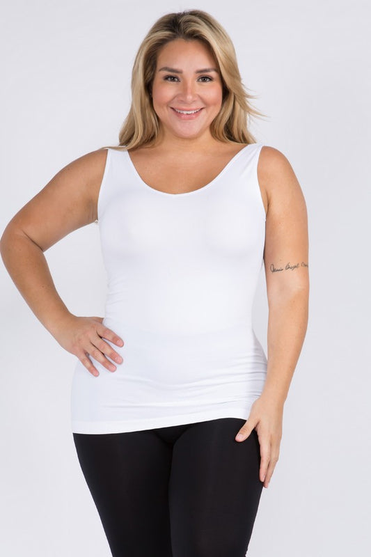 Reversible V or U Neckline Seamless Tank