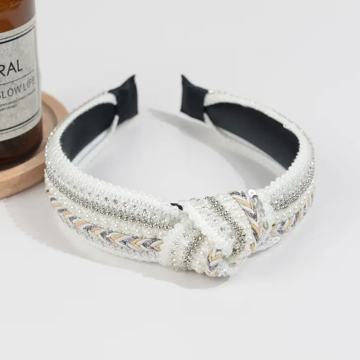 Rhinestone Knotted Headbands