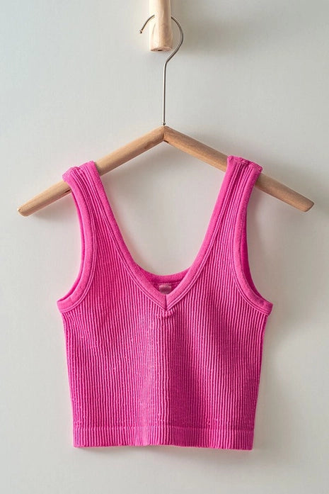 Seamless Crop Tank Top