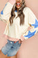 Star Reverse Seam Oversized Sweatshirt