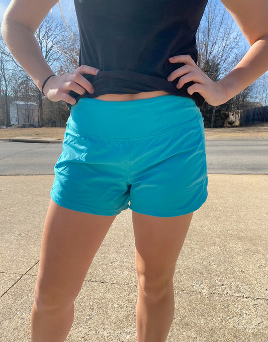 Stretch Active Shorts, Highlight Blue